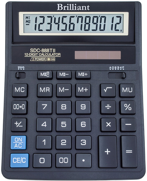 Калькулятор Brilliant SDC-888TII 12 разр., SDC 888TII