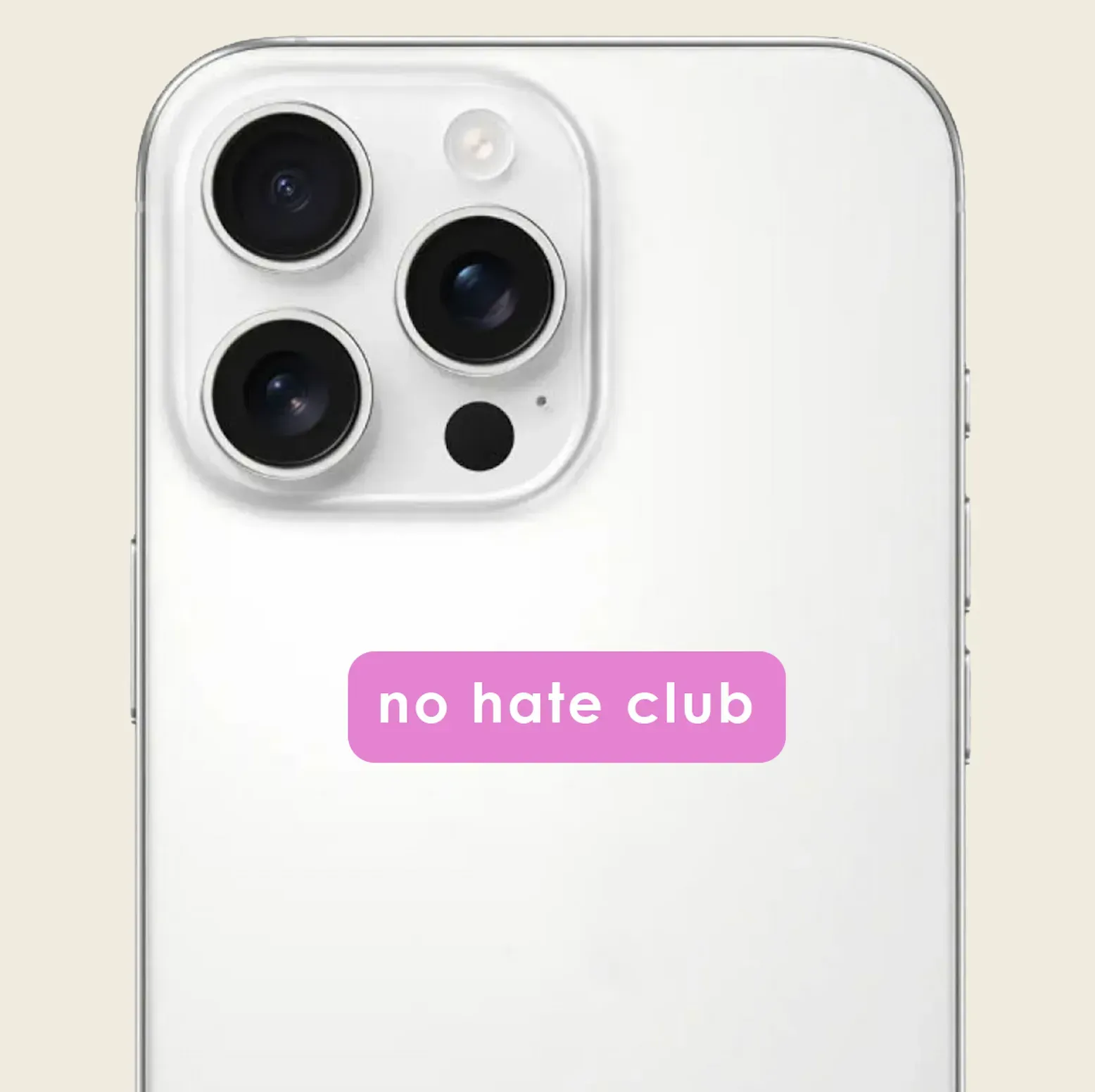 Стікер 3D "no hate club" Cobart