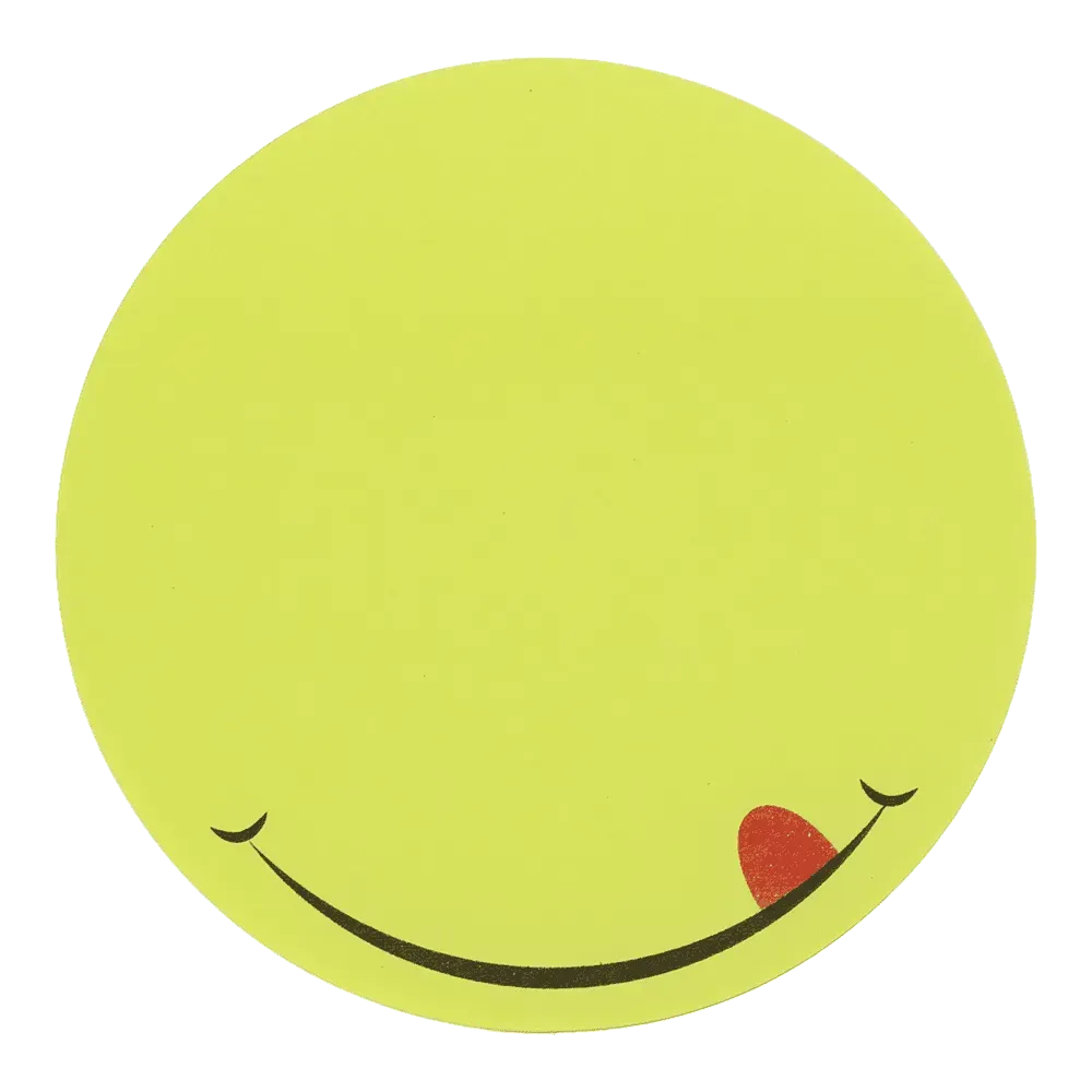Блок для нотаток Smile, 70*70 мм, 50 арк, жовтий, BM.2318-08