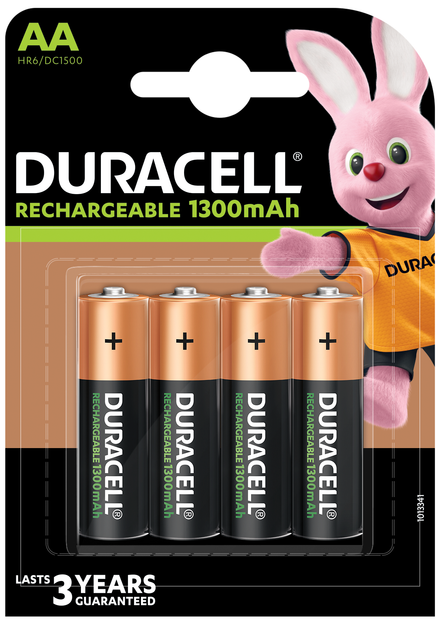 Акумулятор DURACELL HR6 AA 1300mAh (4 шт/бл.) ціна вказ. за бл.