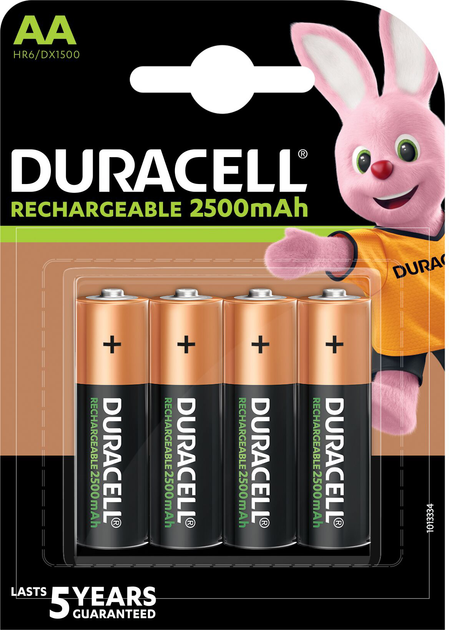 Акумулятор DURACELL HR6 AA 2500mAh (4 шт/бл.) ціна вказ. за бл.