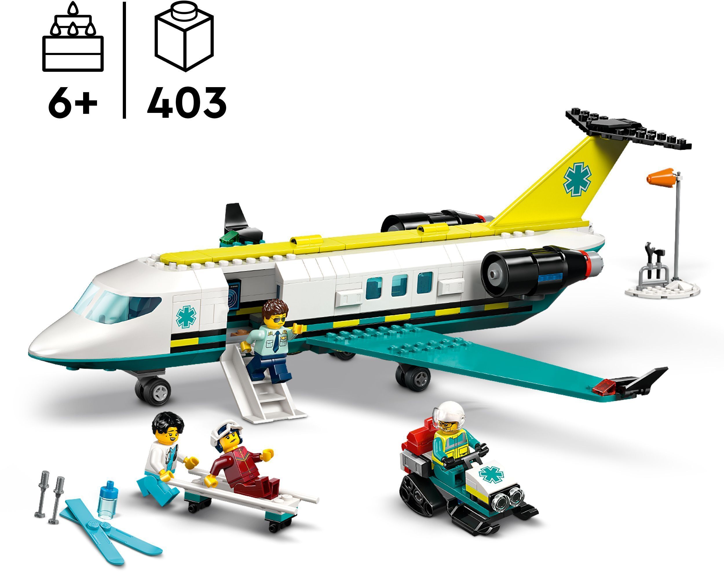 Конструктор Lego City "Літак швидкої медичної допомоги", 60465 1