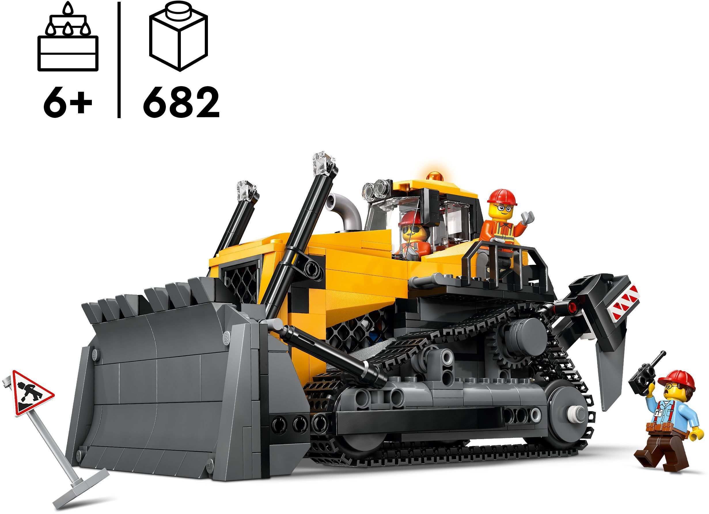 Конструктор Lego City "Жовтий бульдозер", 60466 1