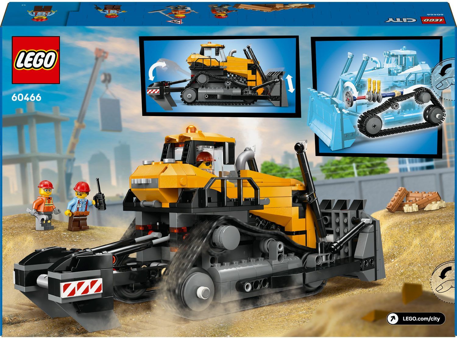 Конструктор Lego City "Жовтий бульдозер", 60466 12