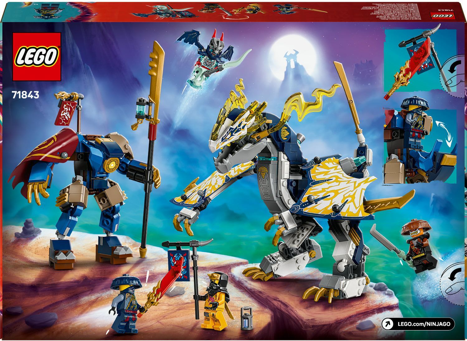 Конструктор Lego Ninjago "Розбійник: Робот-вершник на драконі", 71843 12