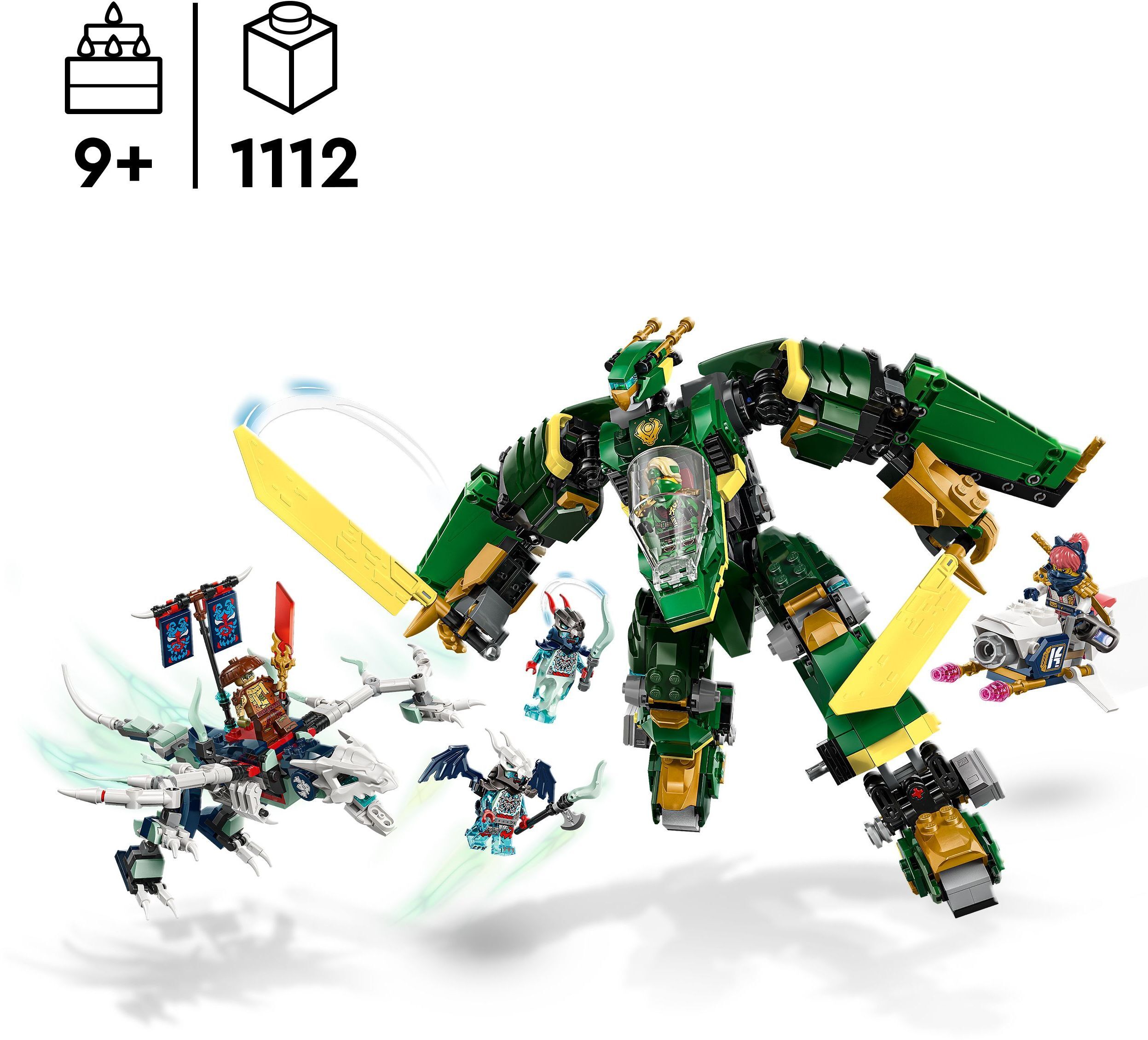 Конструктор Lego Ninjago "Реактивний робот Ллойда", 71845 1
