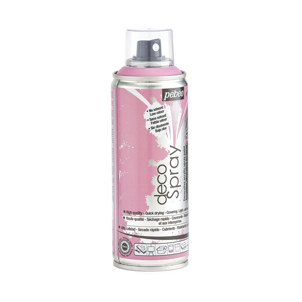 Краска-спрей акриловая DecoSpray 200 мл, бенгальский розовый, 810 ТМ "Pebeo" 4