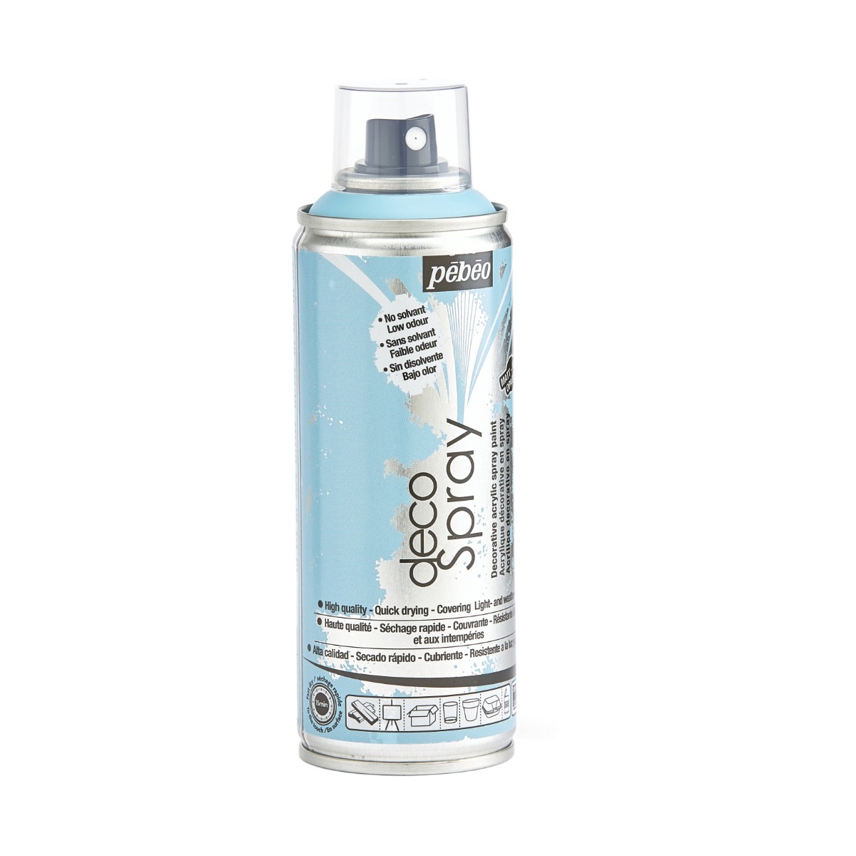 Фарба-спрей акрилова DecoSpray 200 мл, небесно-блакитний, 816 ТМ "Pebeo" 4