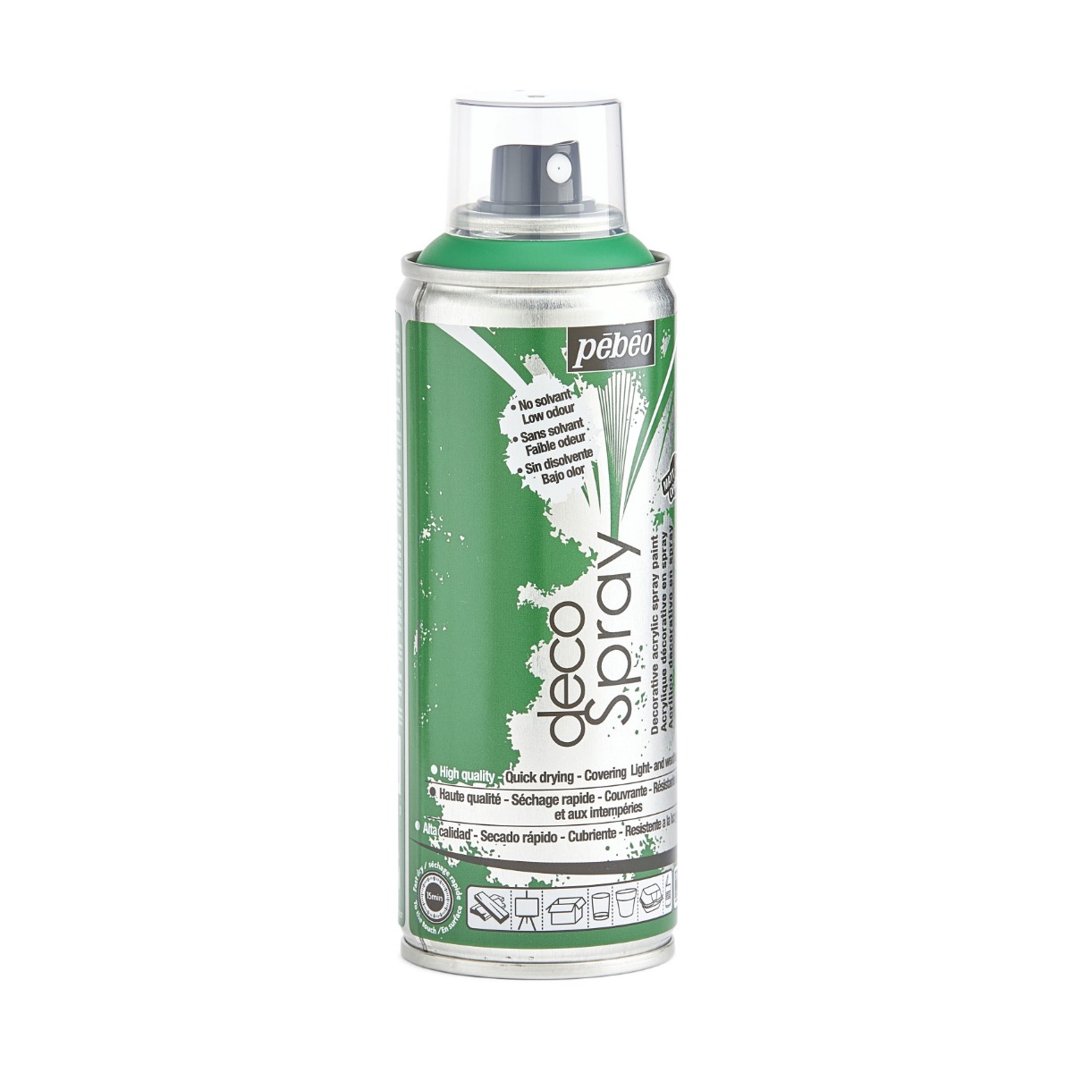 Фарба-спрей акрилова DecoSpray 200 мл, різдвяний зелений, 823 ТМ "Pebeo" 4