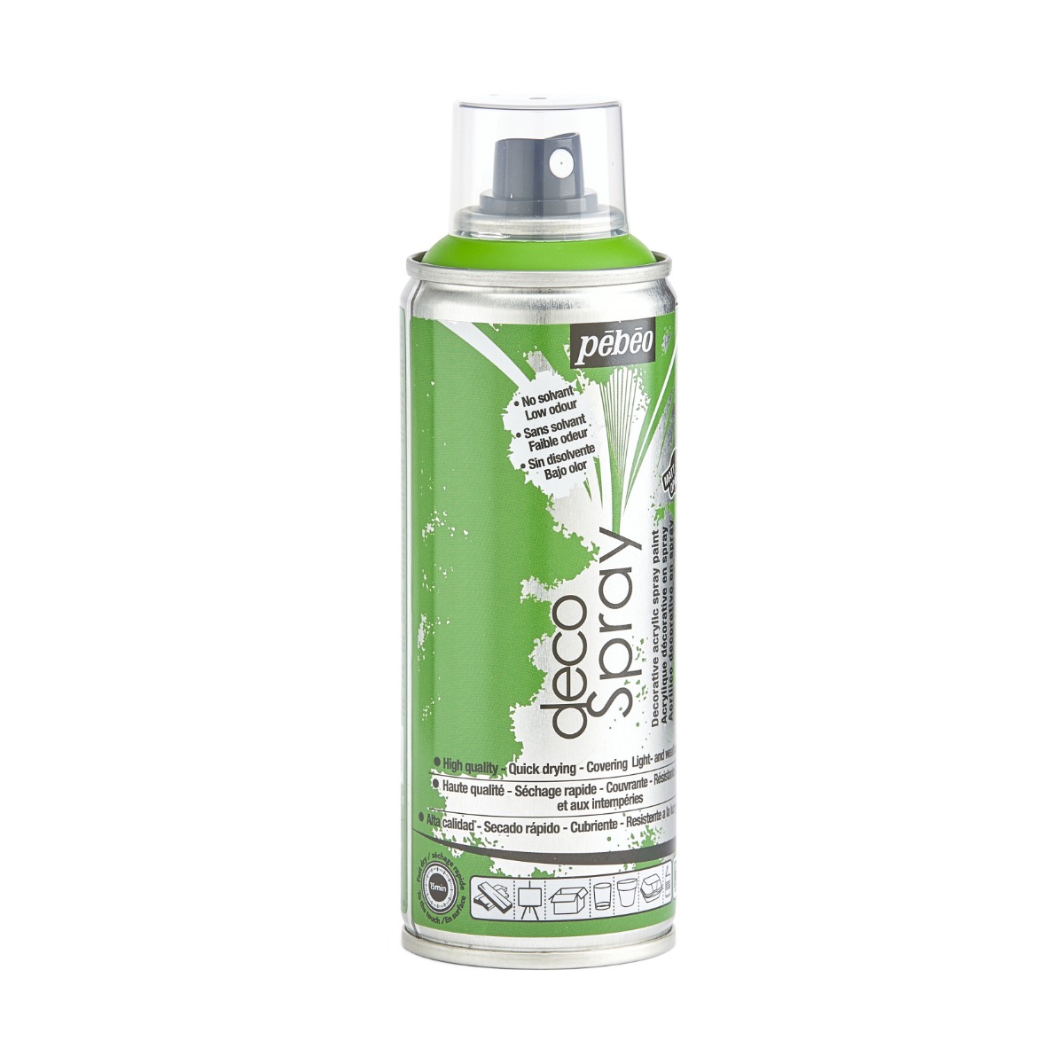 Фарба-спрей акрилова DecoSpray 200 мл, світло-зелений, 821 ТМ "Pebeo" 4