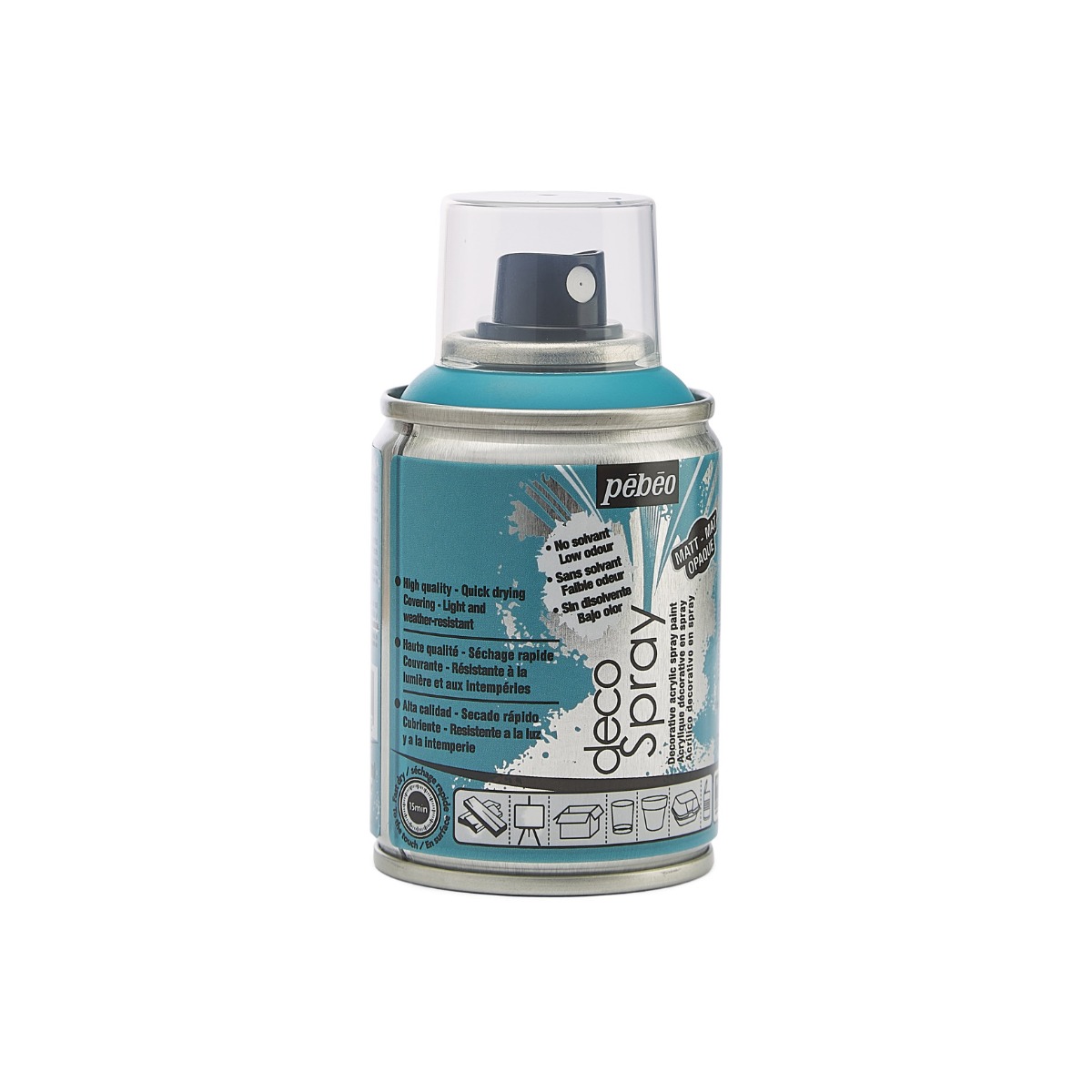 Краска-спрей акриловая DecoSpray 100 мл, бирюзовый, 719 ТМ "Pebeo" 4