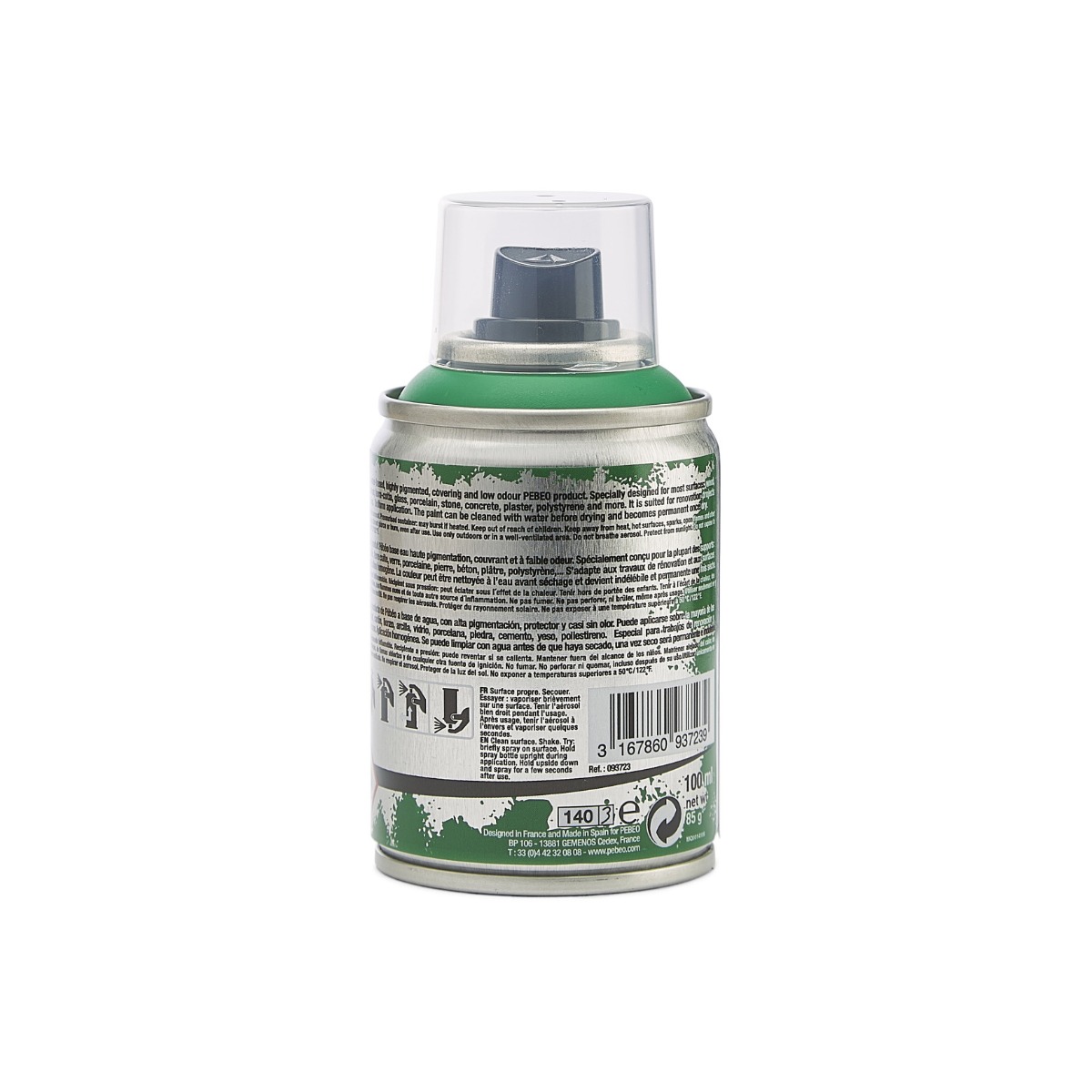Краска-спрей акриловая DecoSpray 100 мл, рождественский зелёный, 723 ТМ "Pebeo" 2