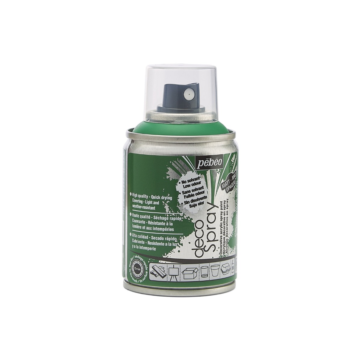 Краска-спрей акриловая DecoSpray 100 мл, рождественский зелёный, 723 ТМ "Pebeo" 4