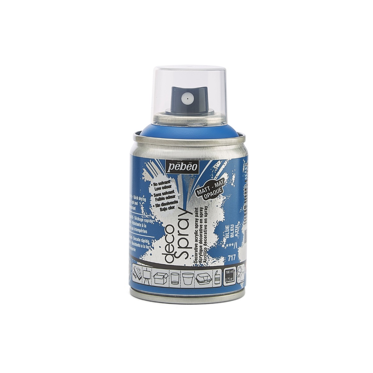 Краска-спрей акриловая DecoSpray 100 мл, синий, 717 ТМ "Pebeo"