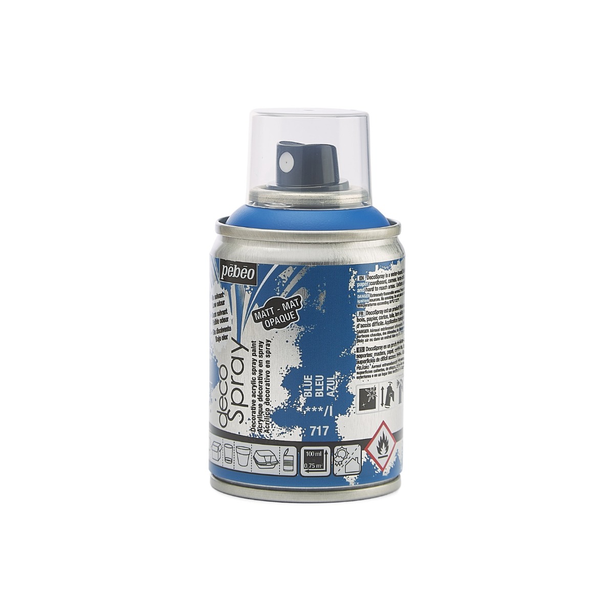 Краска-спрей акриловая DecoSpray 100 мл, синий, 717 ТМ "Pebeo" 3