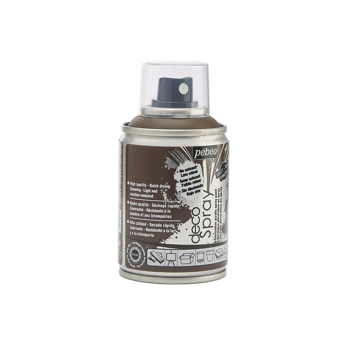 Фарба-спрей акрилова DecoSpray 100 мл, шоколад, 726 ТМ "Pebeo" 4