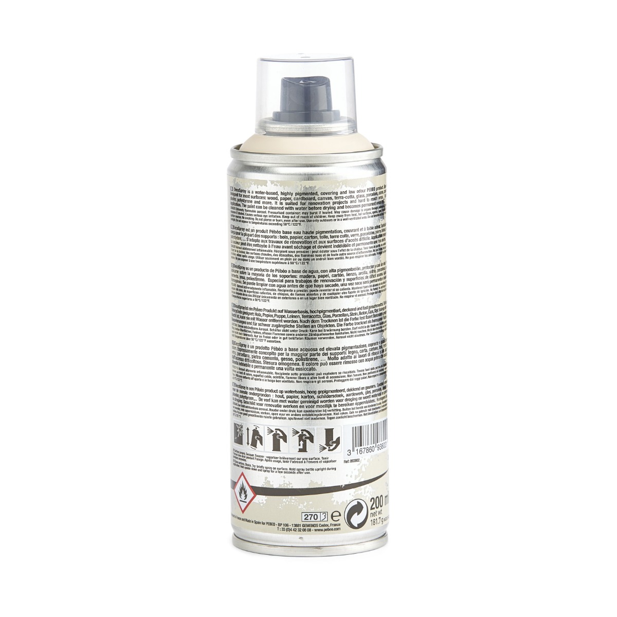 Фарба-спрей акрилова DecoSpray 200 мл, тілесний, 802 ТМ "Pebeo" 2