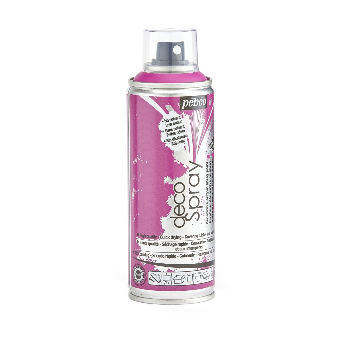 Фарба-спрей акрилова DecoSpray 200 мл, фуксія, 814 ТМ "Pebeo" 4