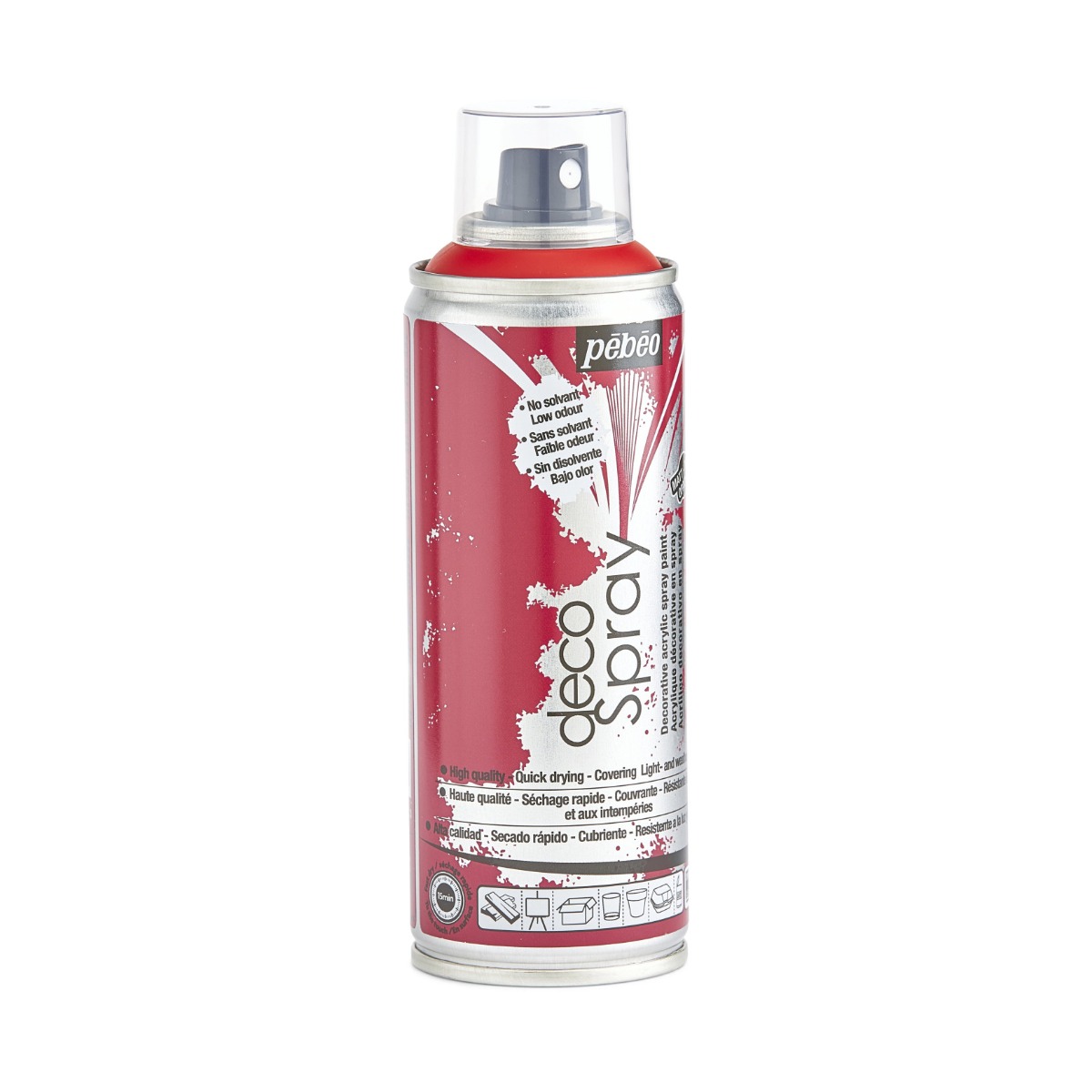 Фарба-спрей акрилова DecoSpray 200 мл, червоний, 811 ТМ "Pebeo" 4