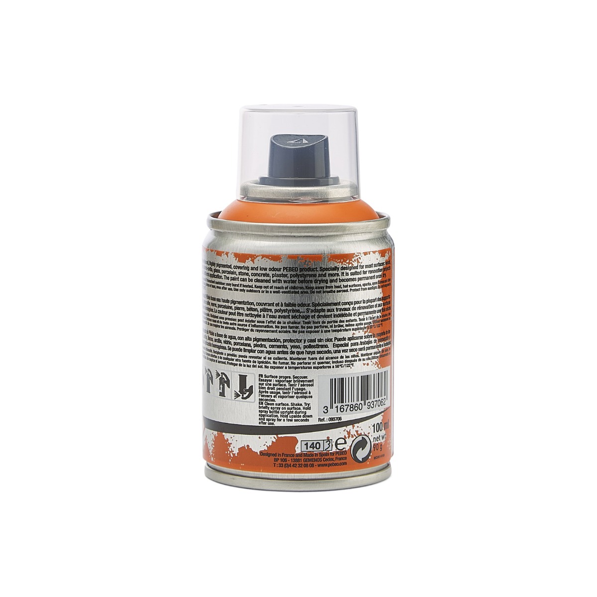 Фарба-спрей акрилова DecoSpray 100 мл, мандариновий, 706 ТМ "Pebeo" 2