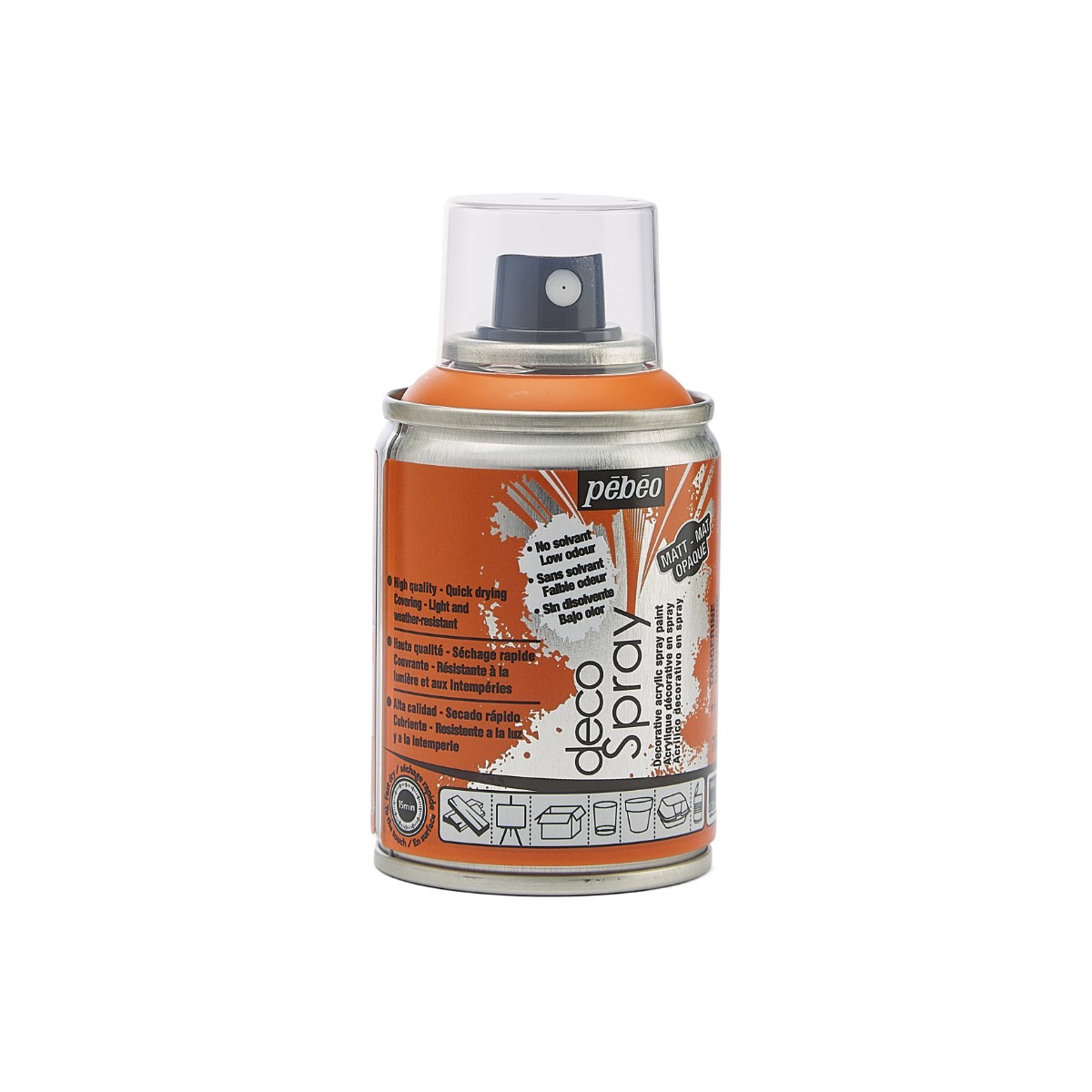 Фарба-спрей акрилова DecoSpray 100 мл, мандариновий, 706 ТМ "Pebeo" 4
