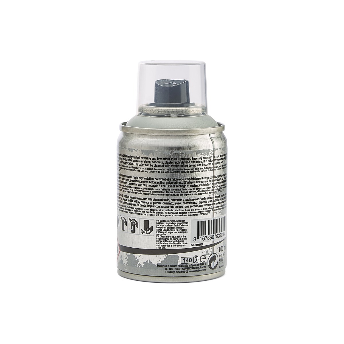 Фарба-спрей акрилова DecoSpray 100 мл, сірий, 728 ТМ "Pebeo" 2