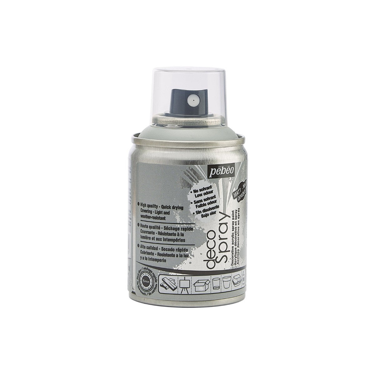 Фарба-спрей акрилова DecoSpray 100 мл, сірий, 728 ТМ "Pebeo" 4