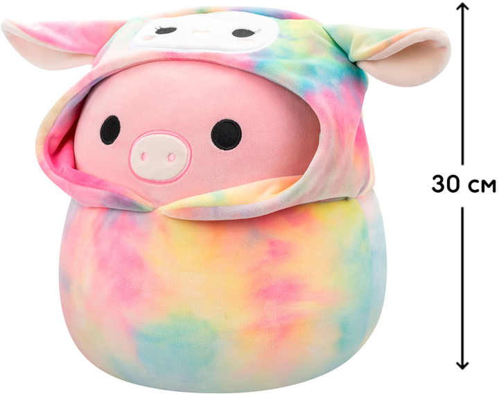 М`яка іграшка SQUISHMALLOWS - ПОРОСЯТКО ПІТЕР, 30 см, у одязі, SQER00931 1