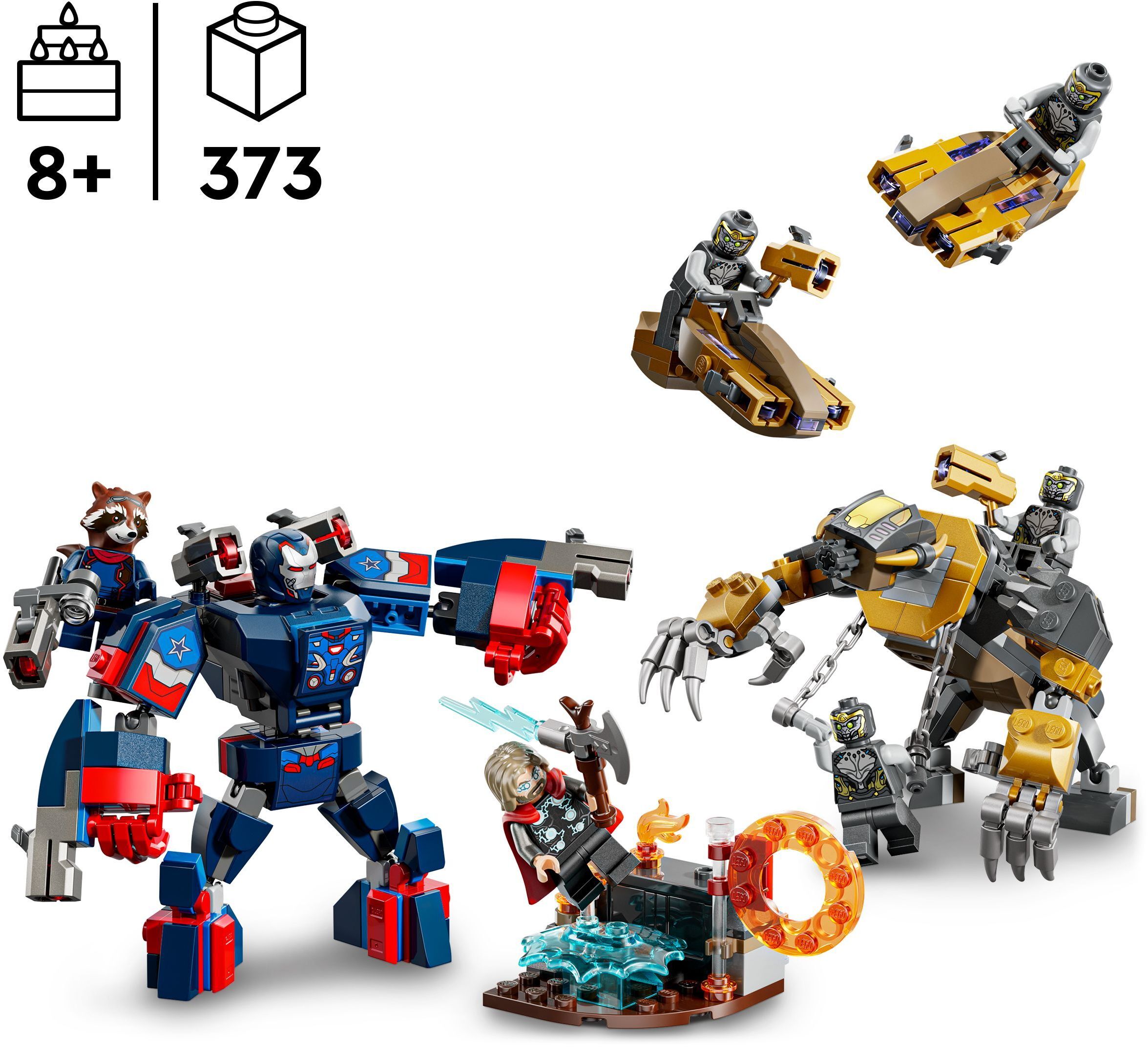 Конструктор Lego Marvel "Месники: Завершення Тор проти Чітаурі", 76322 2