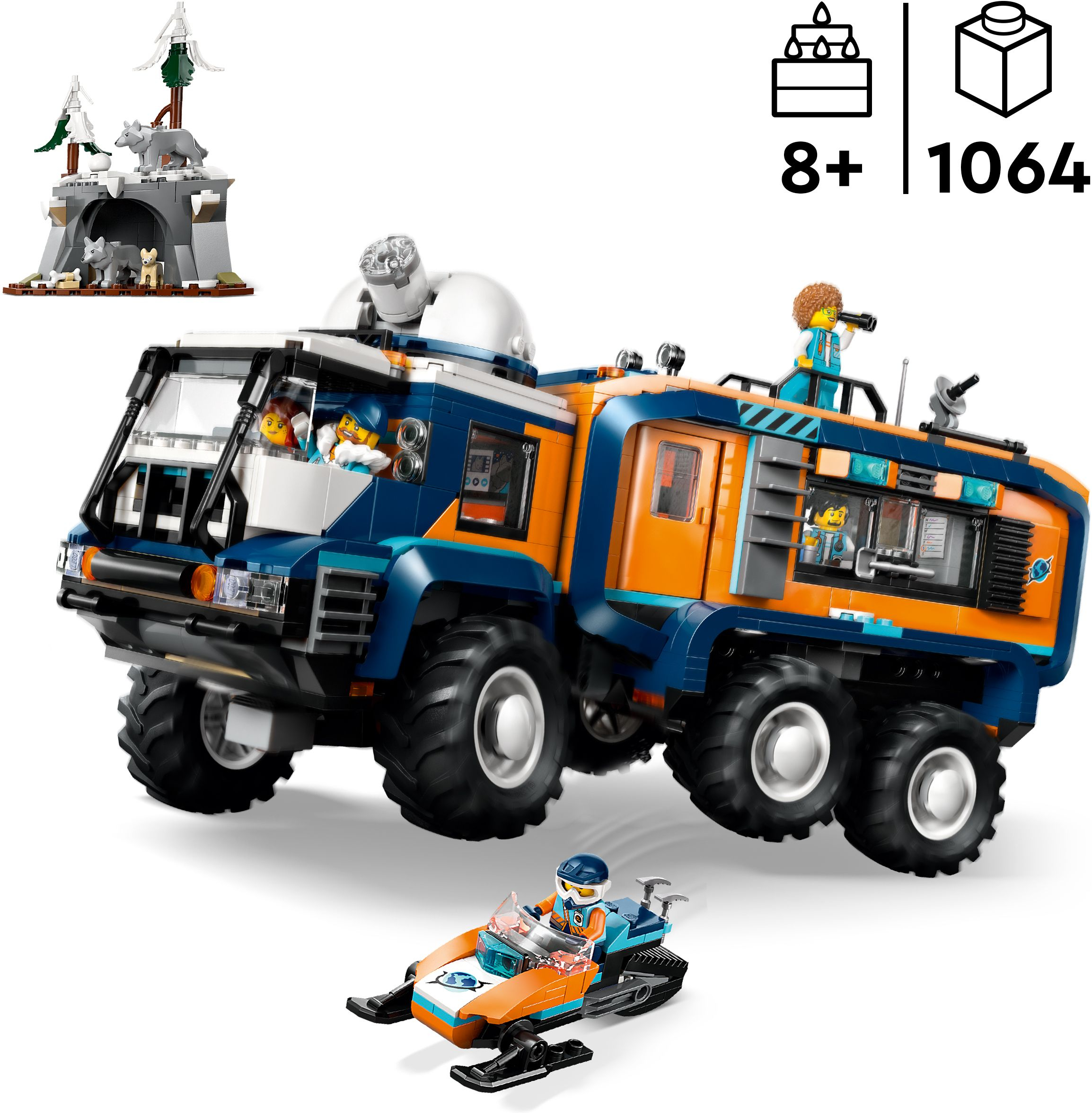 Конструктор Lego City "Арктична дослідницька вантажівка з науковою лабораторією", 60471 1