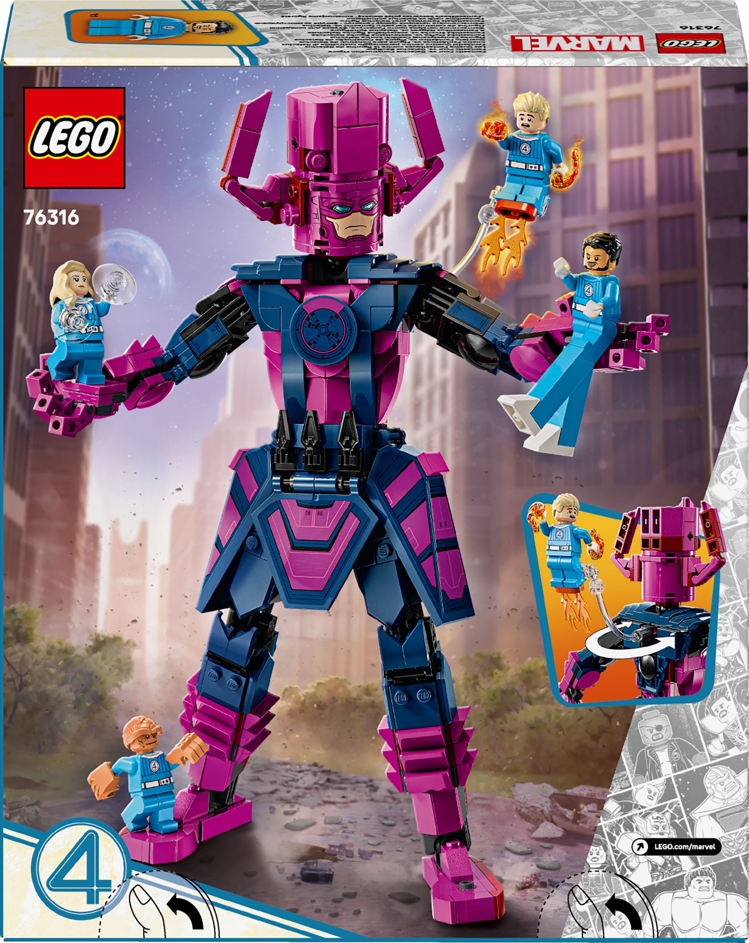 Конструктор Lego Marvel "Фантастична четвірка проти Ґалактуса: фігурка для складання", 76316 8