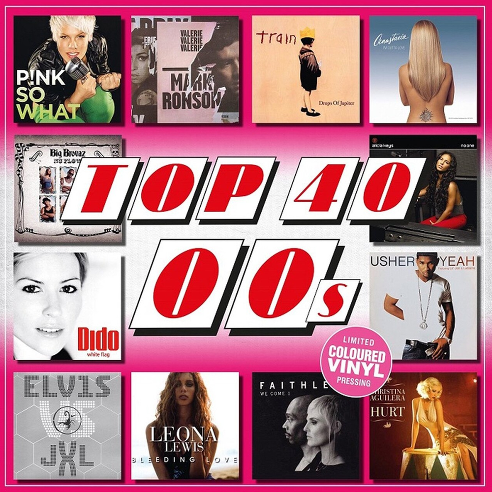 Пластинка Various Artists - Top 40 00s (Limited Edition) [LP] - Pink Vinyl