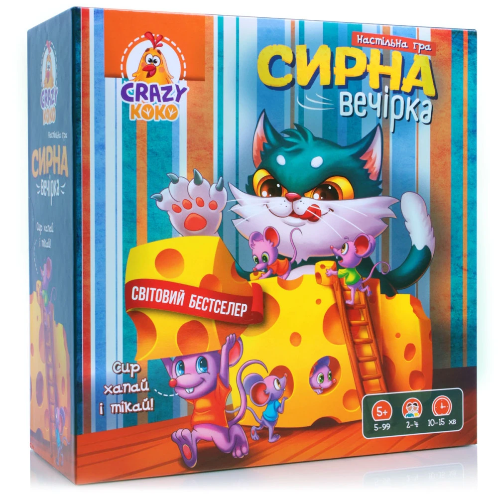 Игра настольная развлекательная "Сырная вечеринка" Vladi Toys, VT8055-38