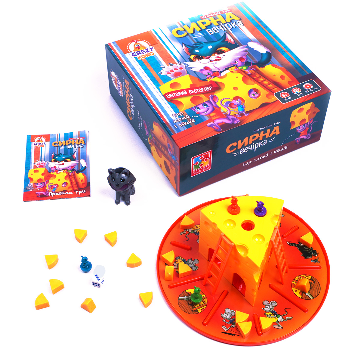 Игра настольная развлекательная "Сырная вечеринка" Vladi Toys, VT8055-38 1