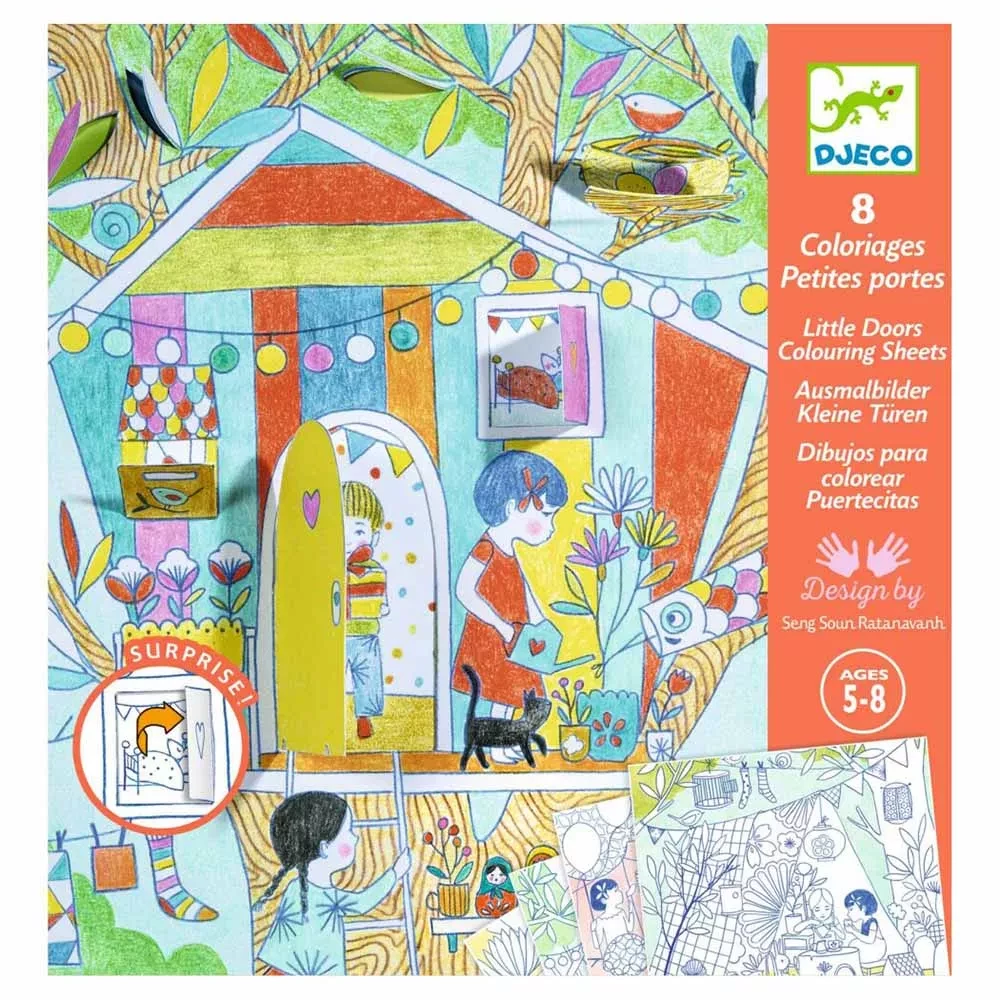Набор для раскрашивания "Игровые палатки Нины" DJECO, DJ09683 1