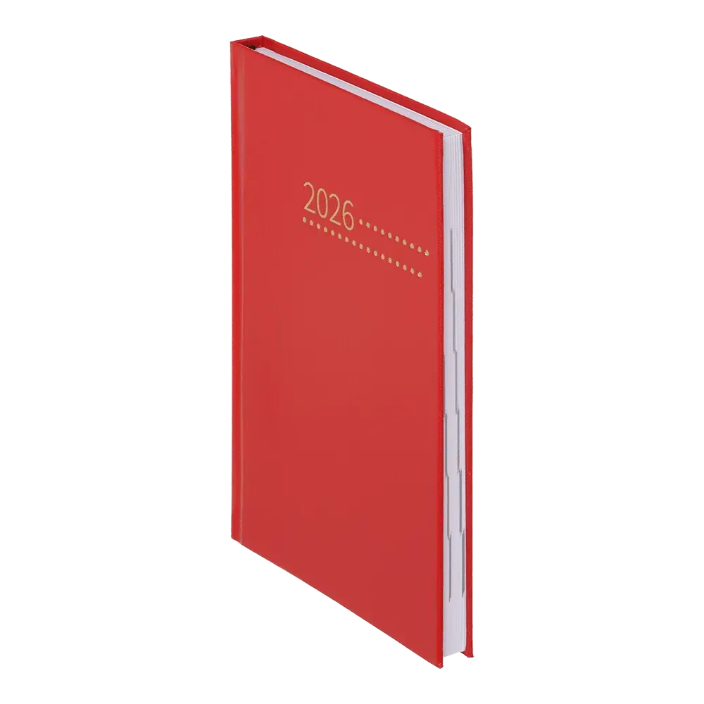 Дневник датированный A5, 2026 Zest, красный, BM.21167-05 1