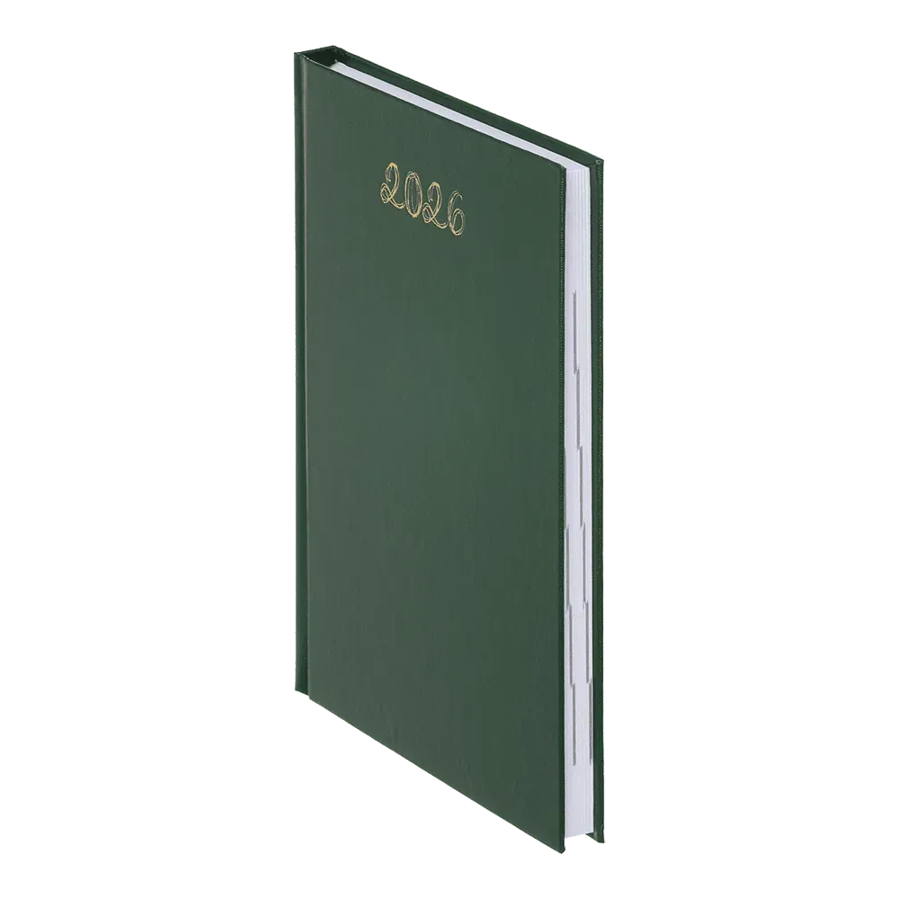 Дневник датированный A5, 2026 Optimal, зеленый, BM.2121-04 1