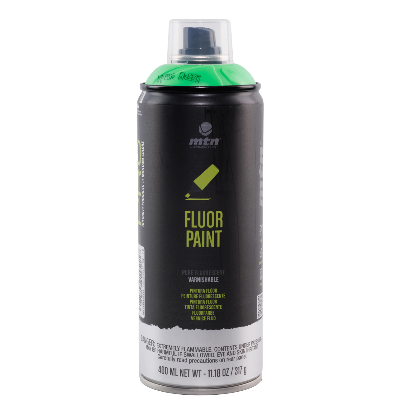 Аерозольна фарба MTN PRO Fluor Paint R-604 400 мл Зелений, EX014PR0604