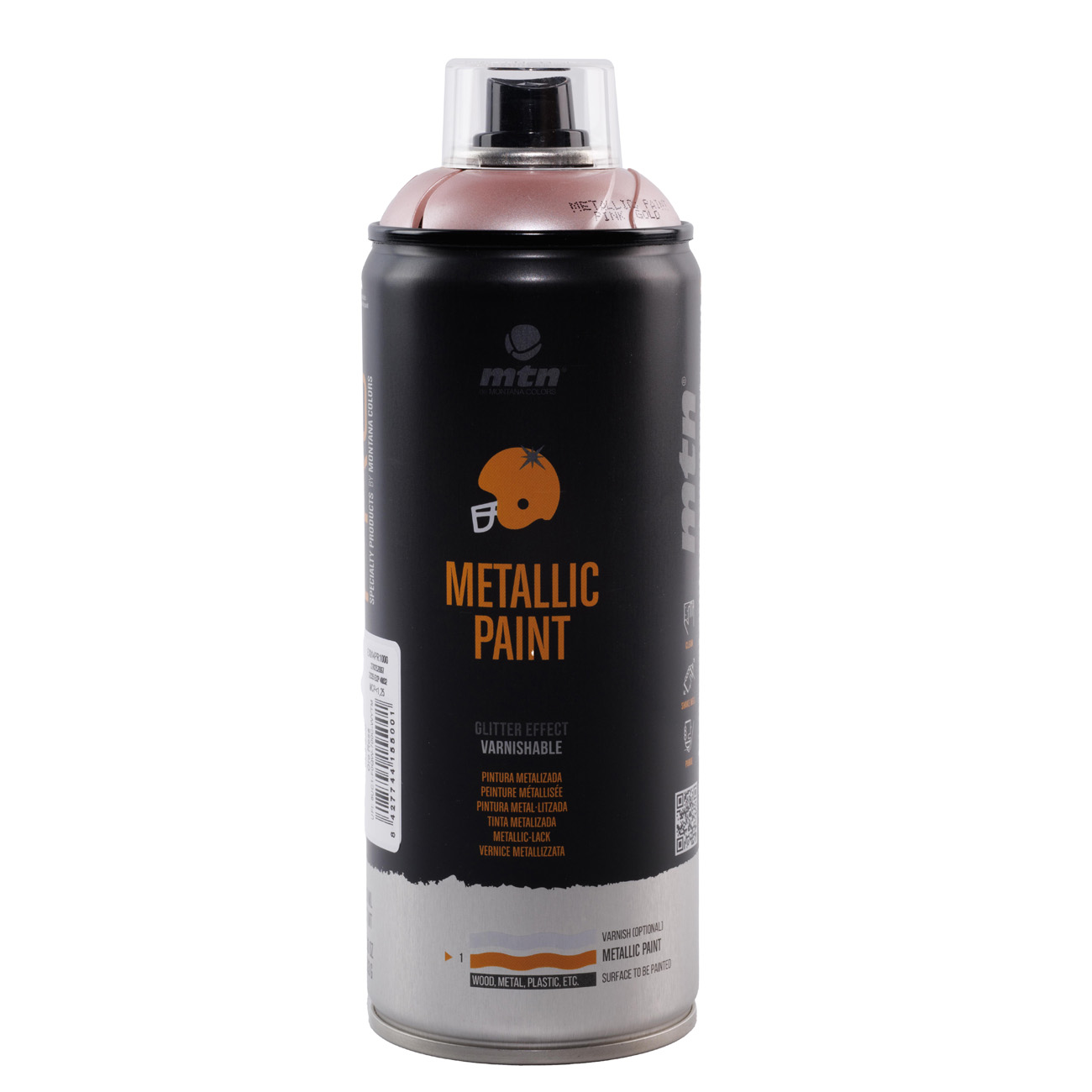 Аерозольна фарба MTN PRO Metallic Paint R-1000 400 мл Золотисто-рожевий, EX014PR1000