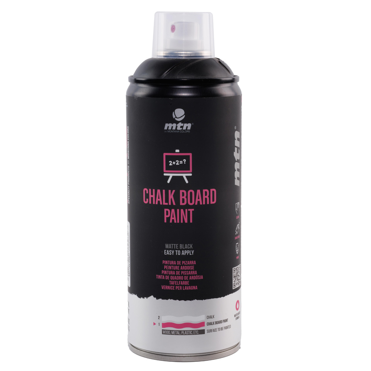 Аерозольна фарба MTN PRO Chalk Board Paint 400 мл Black, EX014PR0601