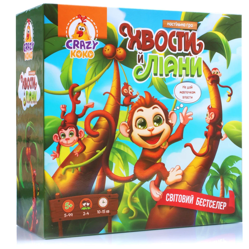 Гра настільна розважальна "Хвости й ліани" Vladi Toys, VT8055-39