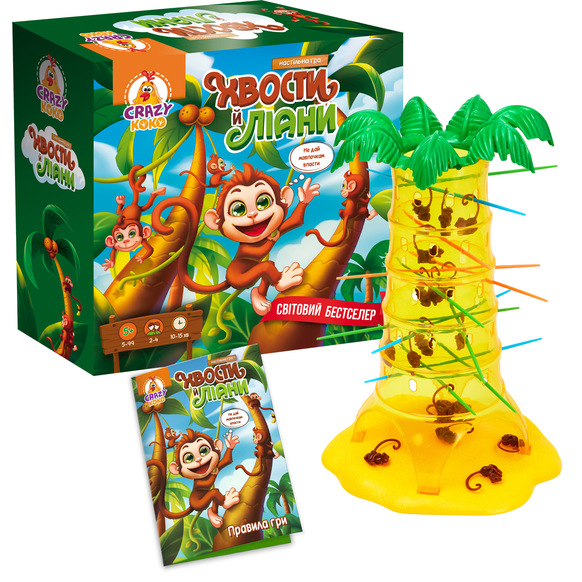 Гра настільна розважальна "Хвости й ліани" Vladi Toys, VT8055-39 2