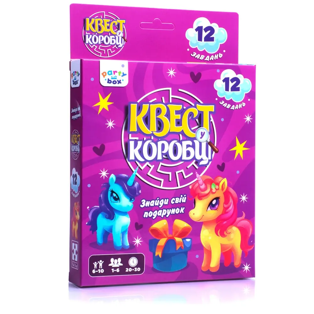Гра настільна розважальна "Квест у коробці. Єдиноріжки" Vladi Toys, VT5902-01