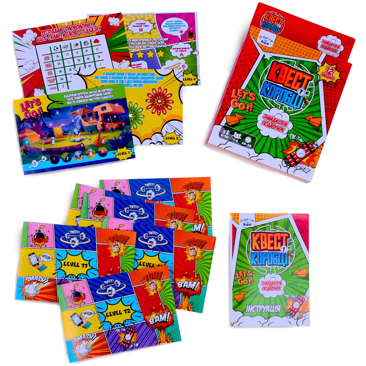 Игра настольная развлекательная "Квест в коробке. Комикс" Vladi Toys, VT5902-04 1