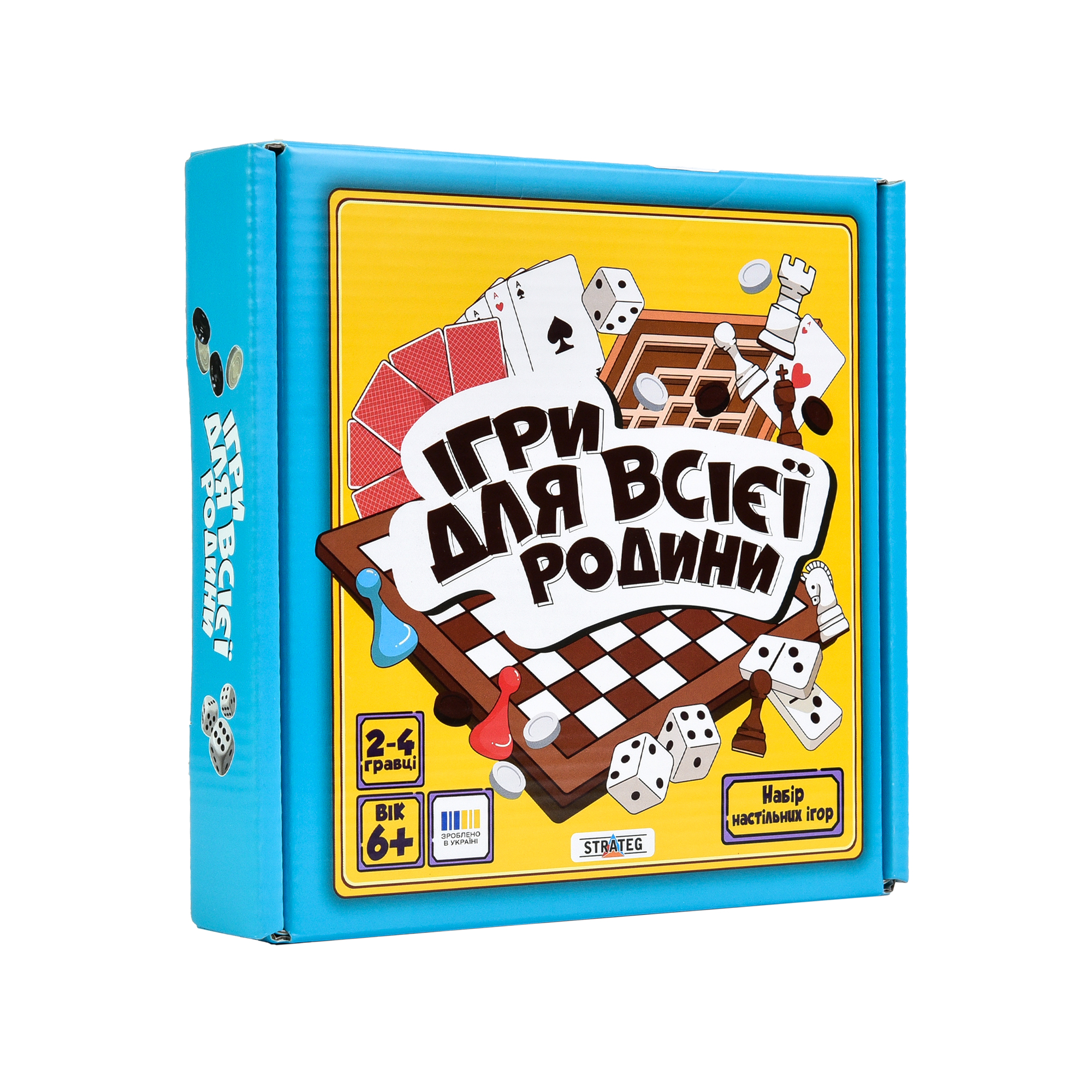 Набор настольных игр "Игры для всей семьи" (рус) 30688/1, ТМ "Strateg"