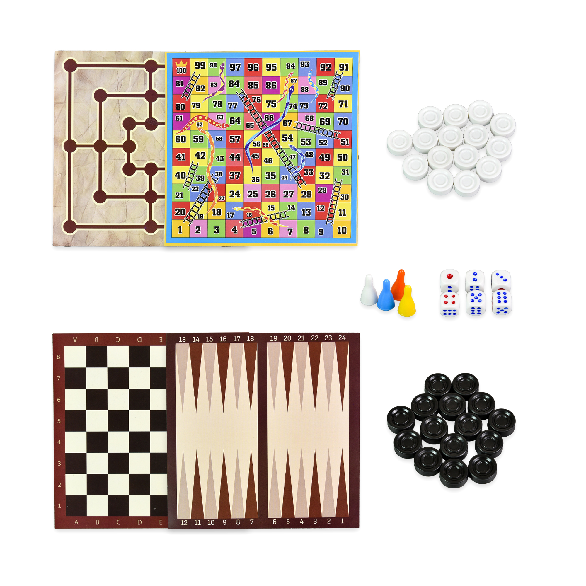 Набор настольных игр "Игры для всей семьи" (рус) 30688/1, ТМ "Strateg" 2