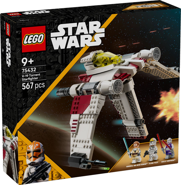 Конструктор Lego Star Wars "Зоряний винищувач V-19 "Потік", 75432