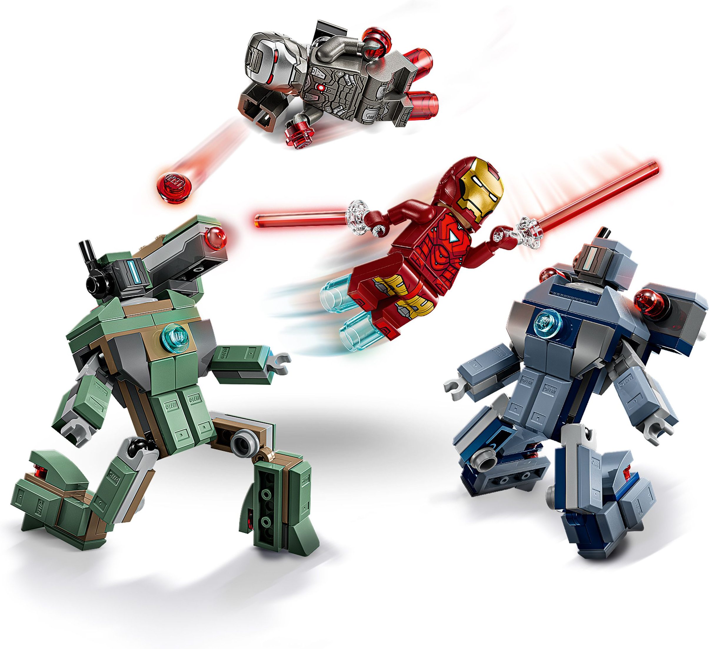 Конструктор Lego Marvel "Залізна людина та Бойова Машина проти Хаммер Дронів", 76320 2