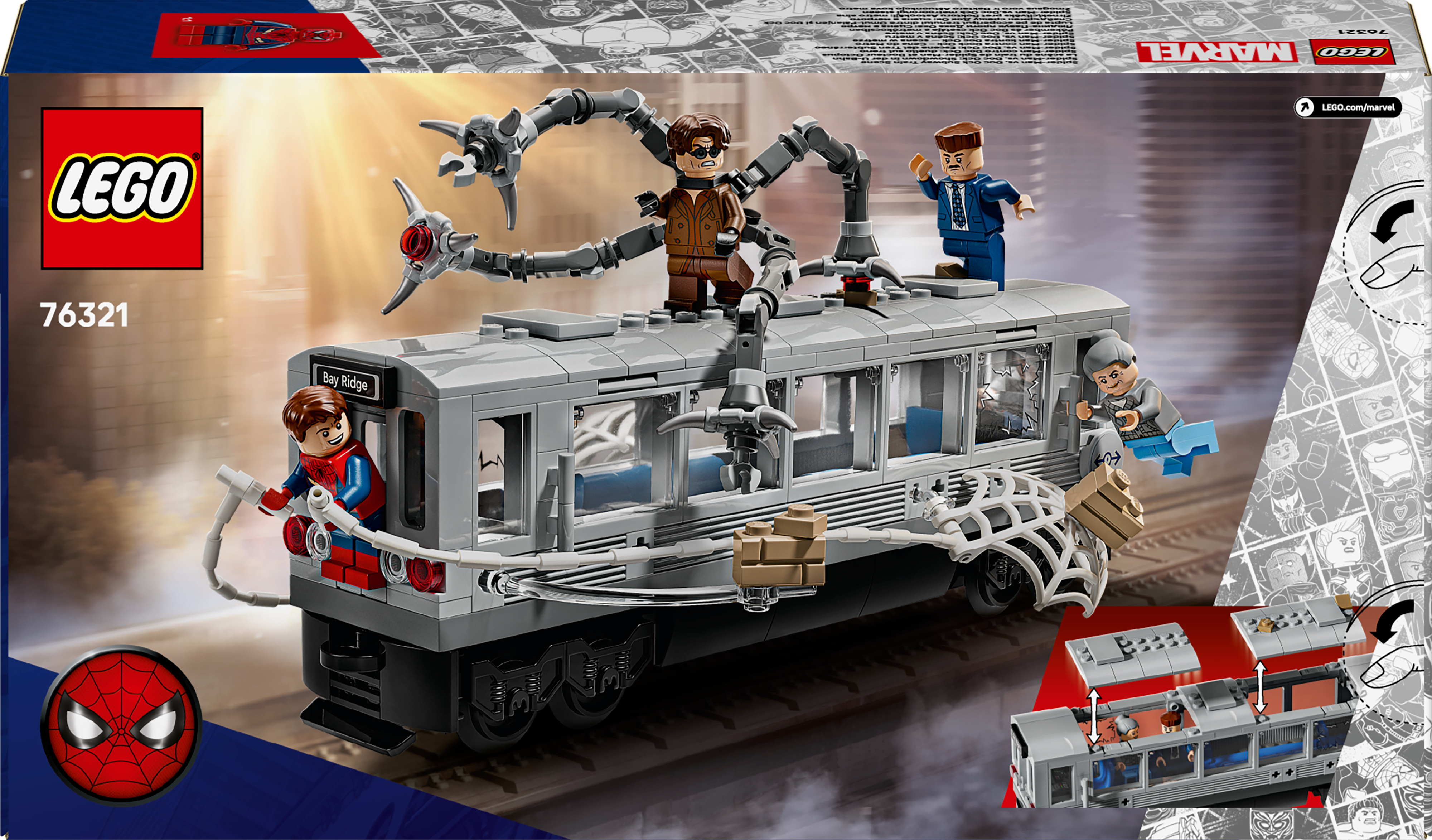 Конструктор Lego Marvel "Людина-Павук проти Дока Ока: Сцена в метро", 76321 10