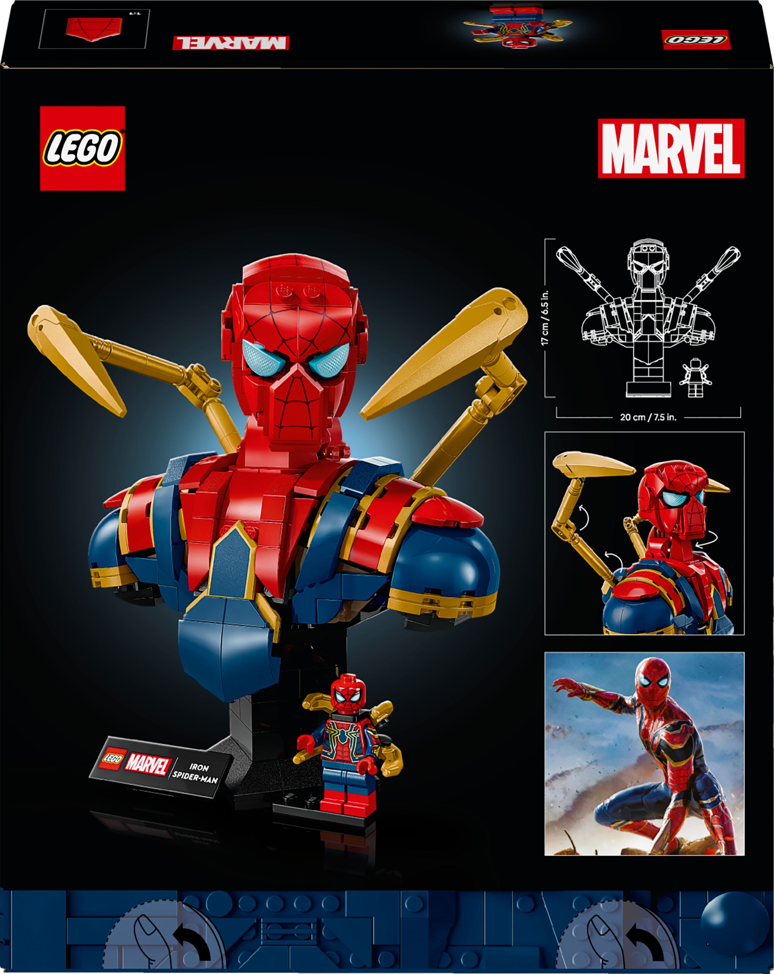 Конструктор Lego Marvel "Погруддя Залізної Людини-Павука", 76326 12